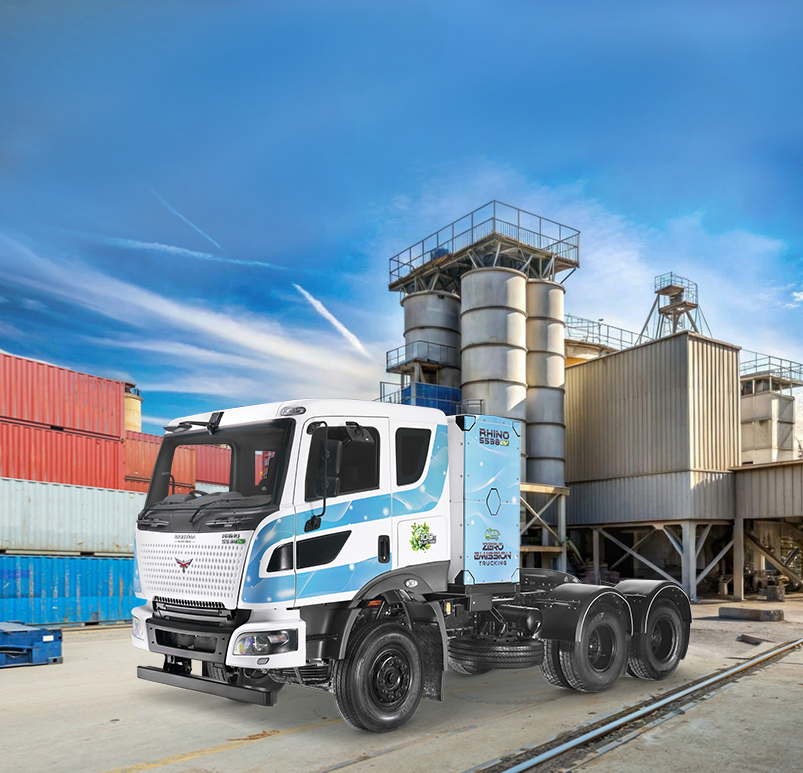 EV Truck at Container Terminal