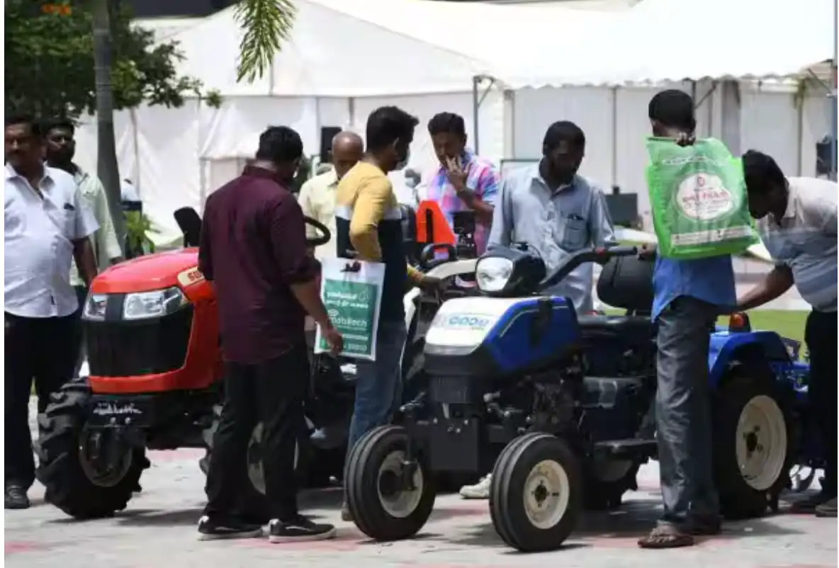 Agri Intex 2025 exhibition Montra Electric e-tractor Coimbatore