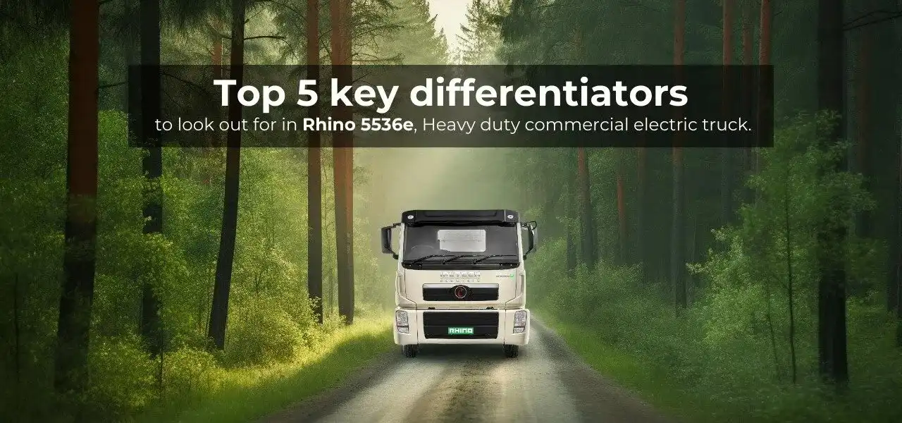 Montra Electric Rhino 5536e EV truck cost saving and sustainable transport