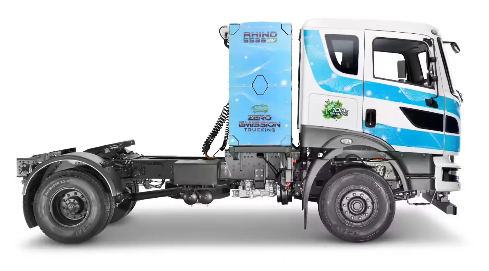 Montra Rhino e-truck launch article on TOI