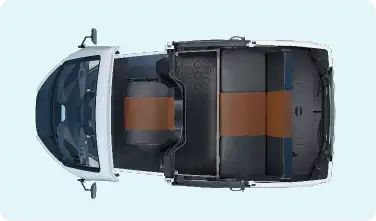 Another perspective of Montra Electric Super Auto high variant.