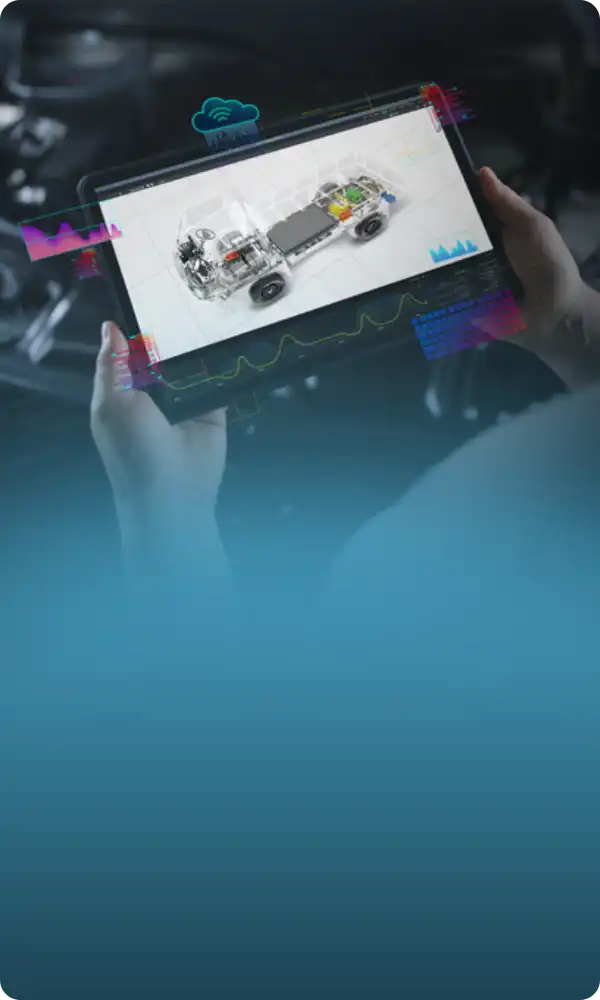 Graphic representing uptime optimization in Montra Electric vehicles.