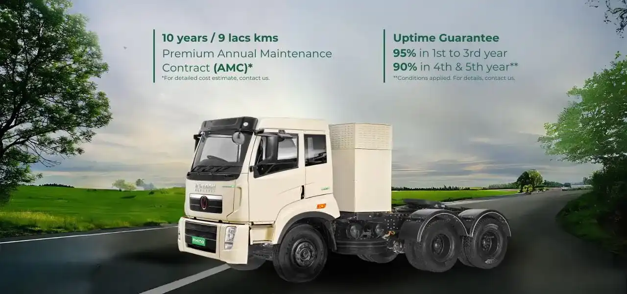 Montra Electric Rhino 5536e EV truck AMC and uptime guarantee