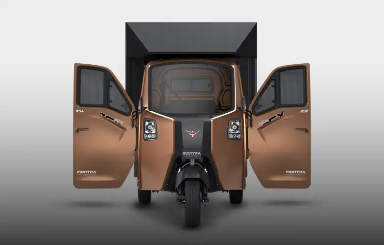 Sturdy and stylish exterior of Montra Electric Super Cargo.